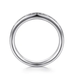 New Gabriel & Co. Toledo - Platinum Channel Set Diamond Anniversary Band - 0.5 ct