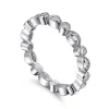 Best Gabriel & Co. Toronto - Vintage Inspired 14K White Gold Marquise and Round Station Diamond Eternity Band - 0.3 ct