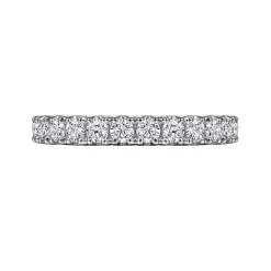 Sale Gabriel & Co. Toulouse - 14K White Gold Diamond Wedding Band - 0.73 ct