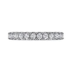 Sale Gabriel & Co. Toulouse - 14K White Gold Diamond Wedding Band - 0.5 ct