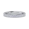 Discount Gabriel & Co. Tula - 14K White Gold Diamond Anniversary Band - 0.65 ct