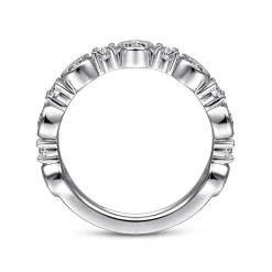 Sale Gabriel & Co. Turin - 14K White Gold Diamond Anniversary Band - 1 ct