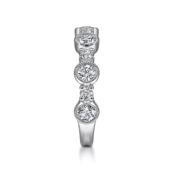 Sale Gabriel & Co. Turin - 14K White Gold Diamond Anniversary Band - 1 ct