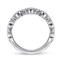 Clearance Gabriel & Co. Turin - 14K White Gold Diamond Anniversary Band - 0.7 ct