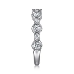 Clearance Gabriel & Co. Turin - 14K White Gold Diamond Anniversary Band - 0.7 ct