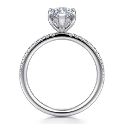 Online Gabriel & Co. Twain - 14K White Gold Marquise Shape Diamond Engagement Ring