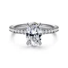 Online Gabriel & Co. Twain - 18K White Gold Oval Diamond Engagement Ring