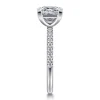 Sale Gabriel & Co. Twain - 18K White Gold Princess Cut Diamond Engagement Ring