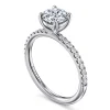 Online Gabriel & Co. Twain - 14K White Gold Round Diamond Engagement Ring