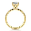 Gabriel & Co. Twain - 14K Yellow Gold Cushion Cut Diamond Engagement Ring