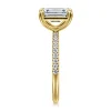 Online Gabriel & Co. Twain - 14K Yellow Gold Emerald Cut Diamond Engagement Ring