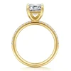 Sale Gabriel & Co. Twain - 14K Yellow Gold Emerald Cut Diamond Engagement Ring