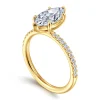 Discount Gabriel & Co. Twain - 18K Yellow Gold Marquise Shape Diamond Engagement Ring