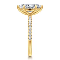 Discount Gabriel & Co. Twain - 18K Yellow Gold Marquise Shape Diamond Engagement Ring