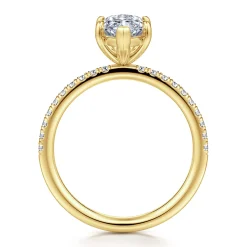 Outlet Gabriel & Co. Twain - 14K Yellow Gold Marquise Shape Diamond Engagement Ring