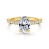 Outlet Gabriel & Co. Twain - 18K Yellow Gold Oval Diamond Engagement Ring
