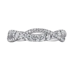 Best Gabriel & Co. Twisted-14K White Gold Diamond Anniversary Band - 0.4 ct