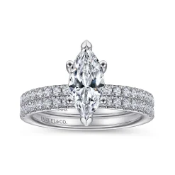 Clearance Gabriel & Co. Ulani - 14K White Gold Marquise Diamond Engagement Ring