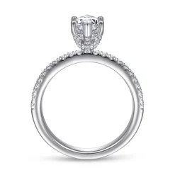 Clearance Gabriel & Co. Ulani - 14K White Gold Marquise Diamond Engagement Ring