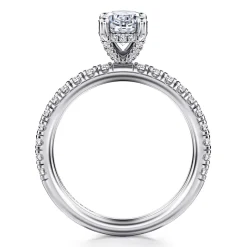 Online Gabriel & Co. Ulani - 14K White Gold Oval Diamond Engagement Ring