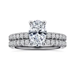 Online Gabriel & Co. Ulani - 14K White Gold Oval Diamond Engagement Ring