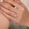 New Gabriel & Co. Ulani - 14K White Gold Oval Diamond Engagement Ring