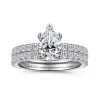 Sale Gabriel & Co. Ulani - 14K White Gold Pear Shape Diamond Engagement Ring