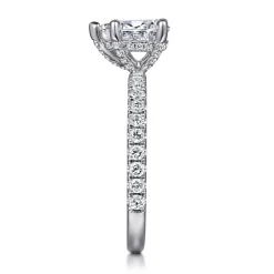 Sale Gabriel & Co. Ulani - 14K White Gold Pear Shape Diamond Engagement Ring