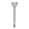 New Gabriel & Co. Ulani - 14K White Gold Princess Cut Diamond Engagement Ring