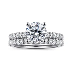Sale Gabriel & Co. Ulani - 14K White Gold Round Diamond Engagement Ring
