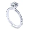 Online Gabriel & Co. Ulani - 14K White Gold Round Diamond Engagement Ring