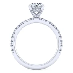 Online Gabriel & Co. Ulani - 14K White Gold Round Diamond Engagement Ring
