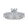 Sale Gabriel & Co. Ulani - 14K White Gold Round Diamond Engagement Ring
