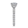 Discount Gabriel & Co. Ulani - 14K White Gold Round Diamond Engagement Ring