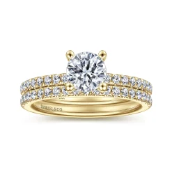 Online Gabriel & Co. Ulani - 14K Yellow Gold Round Diamond Engagement Ring