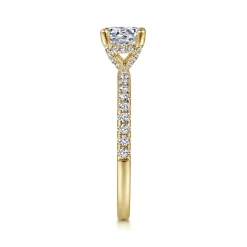 Online Gabriel & Co. Ulani - 14K Yellow Gold Round Diamond Engagement Ring
