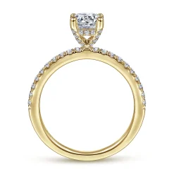 Online Gabriel & Co. Ulani - 14K Yellow Gold Round Diamond Engagement Ring