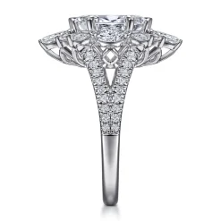Online Gabriel & Co. Ulla - 14K White Gold Marquise Shape Halo Diamond Engagement Ring