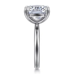 Clearance Gabriel & Co. Unite - 14K White Gold Elongated Cushion Solitaire Diamond Engagement Ring