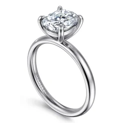 Best Gabriel & Co. Unite - 14K White Gold Elongated Cushion Solitaire Diamond Engagement Ring