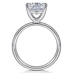 Discount Gabriel & Co. Unite - 14K White Gold Elongated Cushion Solitaire Diamond Engagement Ring