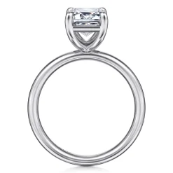 Best Gabriel & Co. Unite - 14K White Gold Emerald Cut Solitaire Diamond Engagement Ring