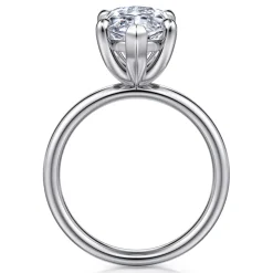 Sale Gabriel & Co. Unite - 14K White Gold Marquise Shape Solitaire Diamond Engagement Ring