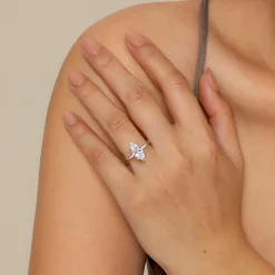 Sale Gabriel & Co. Unite - 14K White Gold Marquise Shape Solitaire Diamond Engagement Ring