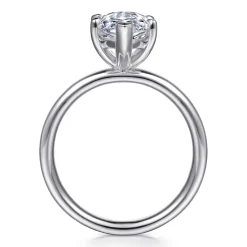 Outlet Gabriel & Co. Unite - 14K White Gold Marquise Shape Solitaire Diamond Engagement Ring