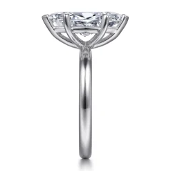 Outlet Gabriel & Co. Unite - 14K White Gold Marquise Shape Solitaire Diamond Engagement Ring