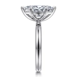Gabriel & Co. Unite - 14K White Gold Marquise Shape Solitaire Diamond Engagement Ring