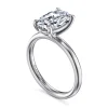 Discount Gabriel & Co. Unite - 14K White Gold Oval Cut Solitaire Diamond Engagement Ring