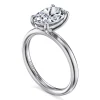Outlet Gabriel & Co. Unite - 14K White Gold Oval Solitaire Diamond Engagement Ring