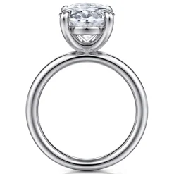 Discount Gabriel & Co. Unite - 14K White Gold Oval Solitaire Diamond Engagement Ring